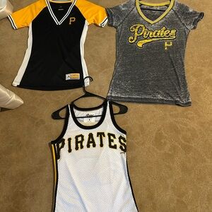 Pittsburgh Pirates set of three women’s jerseys new never worn